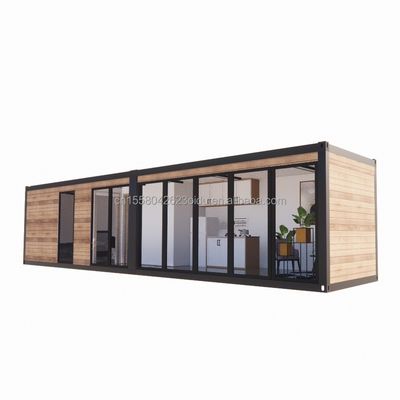 Prefabricados de madeira Luxo Mini Living Portátil Container Prefabricado Casas com quarto Banheiro Cozinha Sala de estar