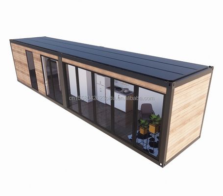 Prefabricados de madeira Luxo Mini Living Portátil Container Prefabricado Casas com quarto Banheiro Cozinha Sala de estar