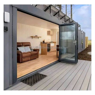 Casa de contêineres de luxo moderna pré-fabricada Vila de 40 pés Um quarto Uma cozinha Um banheiro Um salão para loja