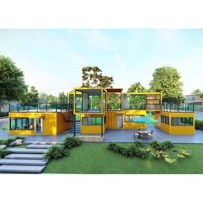 Mural 50/75/100mm Painel Sandwich Wave Container de escritório para design moderno Container pré-fabricado expansível Casa