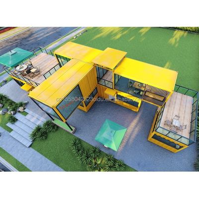 Mural 50/75/100mm Painel Sandwich Wave Container de escritório para design moderno Container pré-fabricado expansível Casa