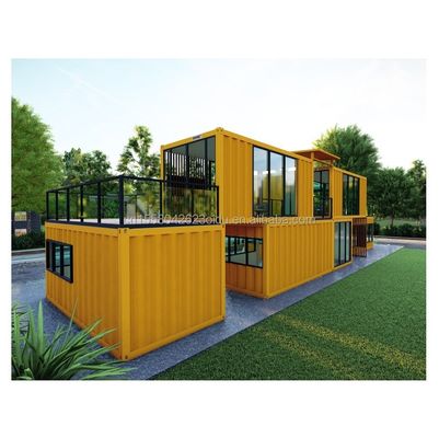 Mural 50/75/100mm Painel Sandwich Wave Container de escritório para design moderno Container pré-fabricado expansível Casa