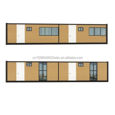 Hotel 40 pés 2 quartos casa de contêiner de vida cor personalizada pré-fabricada pré-fabricada modular pequena móvel transporte casas portáteis