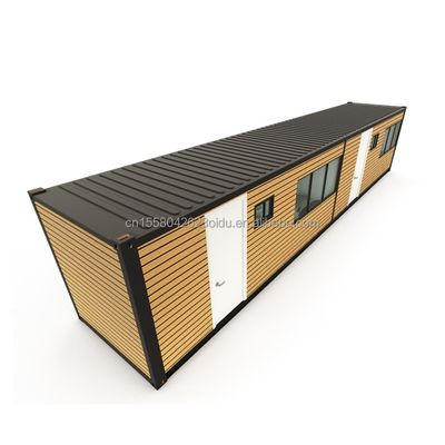 Hotel 40 pés 2 quartos casa de contêiner de vida cor personalizada pré-fabricada pré-fabricada modular pequena móvel transporte casas portáteis