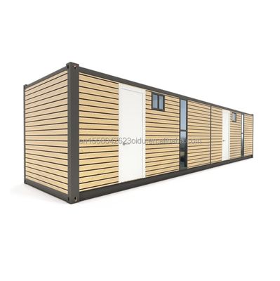 Hotel 40 pés 2 quartos casa de contêiner de vida cor personalizada pré-fabricada pré-fabricada modular pequena móvel transporte casas portáteis