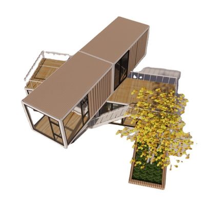 20ft ou 40ft Luxury Design Apartamento de duas camadas Fabricado Habitação portavel Container House com alumínio liga de janelas