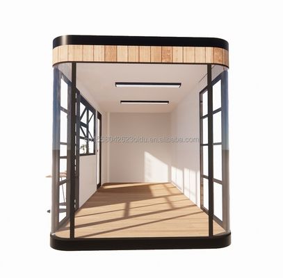 Tubos Quadrados de Aço Galvanizado Estrutura 20FT Container Bar de Café Mobile Sunlight House Bar ao ar livre com cor personalizada