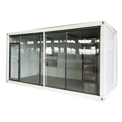 Casas de contêiner portáteis luxuosas pré-fabricadas de 20 pés 40 pés Casas com cor personalizada