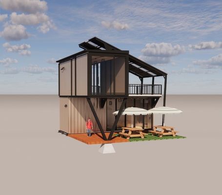 Aço Galvanizado Curvatura 180g Design de Quadro Estrutura de Aço Modular Villa para Container de Luxo Casas Prefabricadas