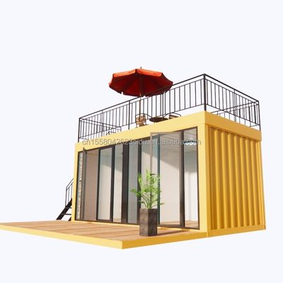 Vende diretamente montagem rápida estrutura de aço pré-fabricada casa móvel para casa café loja de contêineres em 20ft ou 40ft