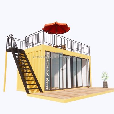 Vende diretamente montagem rápida estrutura de aço pré-fabricada casa móvel para casa café loja de contêineres em 20ft ou 40ft