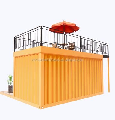 Vende diretamente montagem rápida estrutura de aço pré-fabricada casa móvel para casa café loja de contêineres em 20ft ou 40ft