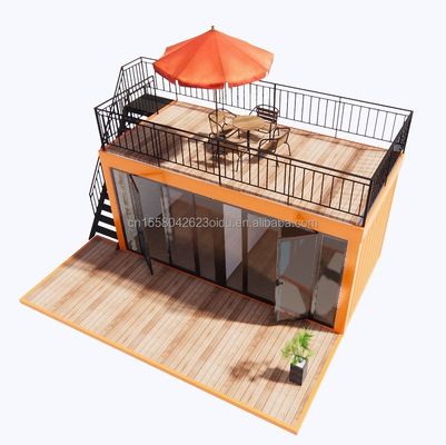 Vende diretamente montagem rápida estrutura de aço pré-fabricada casa móvel para casa café loja de contêineres em 20ft ou 40ft