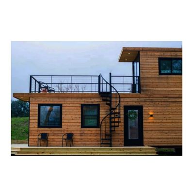 Casa de contêiner móvel de piso de madeira para transporte e carga 20'/40' Container Prefab Modular Foldable Container Homes
