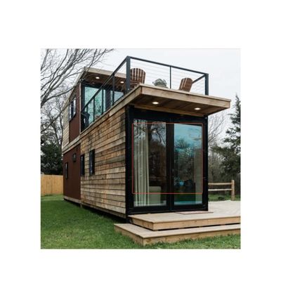 Casa de contêiner móvel de piso de madeira para transporte e carga 20'/40' Container Prefab Modular Foldable Container Homes