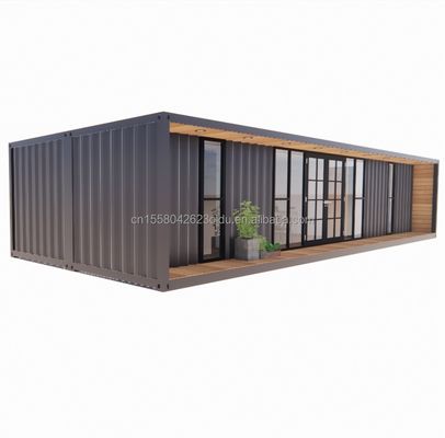 Estrutura principal Tubos de aço galvanizado quadrado luxo 2 quartos módulo de contêiner plano para casa conveniente em 20ft ou 40ft