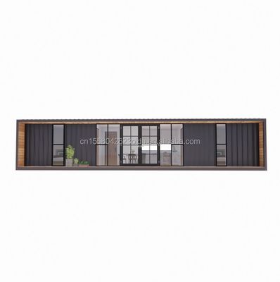Estrutura principal Tubos de aço galvanizado quadrado luxo 2 quartos módulo de contêiner plano para casa conveniente em 20ft ou 40ft