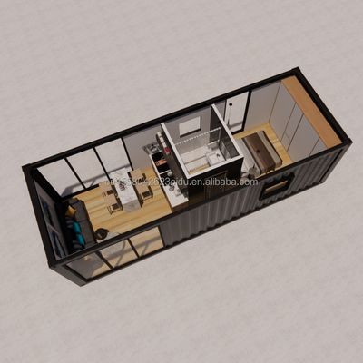 Parede 50/75/100mm Painel Sandwich Wave 20ft Belas Casas Prefabricadas Container com aço galvanizado