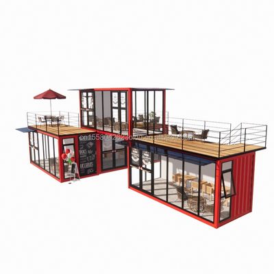 50/75/100mm Wave Sandwich Panel Wall Modular Mobile Store para Container Loja de sobremesa Rua Café Prefab Kiosk Booth Design