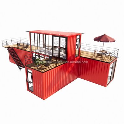 50/75/100mm Wave Sandwich Panel Wall Modular Mobile Store para Container Loja de sobremesa Rua Café Prefab Kiosk Booth Design