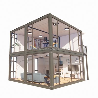 Serviços de escritório Comodidade para supermercado Grande parede de cortina Janela de vidro Casa móvel Sala de contentores