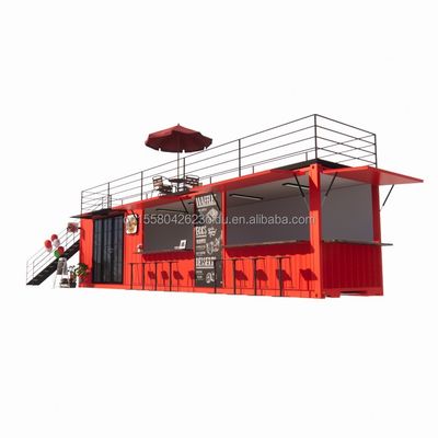 Loja 20ft 40ft Container Loja Expansão Booth Design O seu próprio café ao ar livre com alumínio