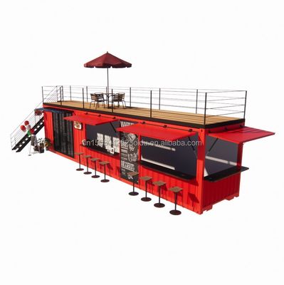 Loja 20ft 40ft Container Loja Expansão Booth Design O seu próprio café ao ar livre com alumínio