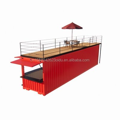 Loja 20ft 40ft Container Loja Expansão Booth Design O seu próprio café ao ar livre com alumínio