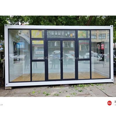 Hotel Standard Container Portátil Casa pré-fabricada de aço Escritório Móvel 20ft Container dobrável expansível Sala de atividades