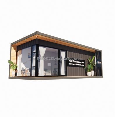 Casa de contêiner de madeira portátil de 30 pés Estrutura de aço durável para aplicações marítimas