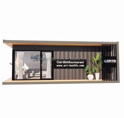 Casa de contêiner de madeira portátil de 30 pés Estrutura de aço durável para aplicações marítimas
