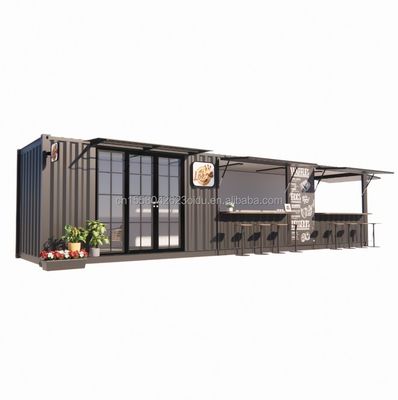 Solução de alojamento de hotel Casas de contêiner modulares pré-fabricadas em loja de contêineres com janelas de liga de alumínio