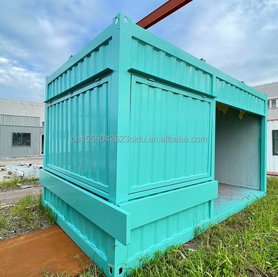 Tubos quadrados de aço galvanizado Estrutura principal e alumínio de liga janelas para armazenamento de contêineres estrutura pré-fabricada