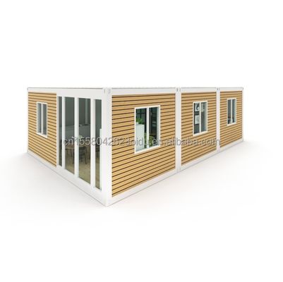 Casa de contêiner dobrável de aço galvanizado de 180g 40ft 20ft com estrutura pré-fabricada e de aço