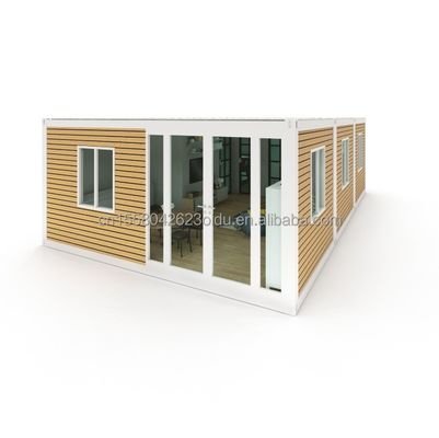 Casa de contêiner dobrável de aço galvanizado de 180g 40ft 20ft com estrutura pré-fabricada e de aço