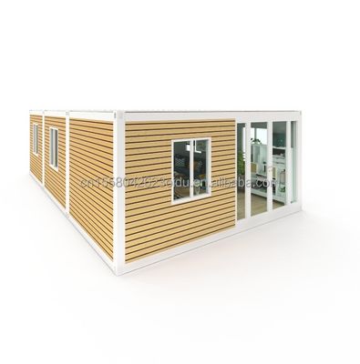 Casa de contêiner dobrável de aço galvanizado de 180g 40ft 20ft com estrutura pré-fabricada e de aço