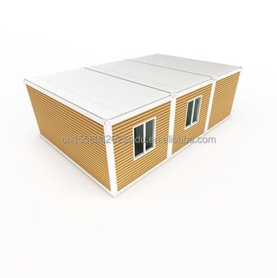 Casa de contêiner dobrável de aço galvanizado de 180g 40ft 20ft com estrutura pré-fabricada e de aço