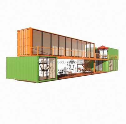 Modular pequeno Kit Cabina Residencial Container Habitação Estrutura principal Tubos quadrados de aço galvanizado