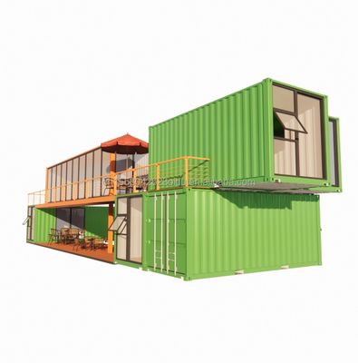 Modular pequeno Kit Cabina Residencial Container Habitação Estrutura principal Tubos quadrados de aço galvanizado