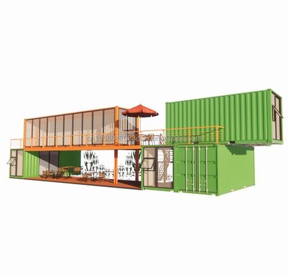 Modular pequeno Kit Cabina Residencial Container Habitação Estrutura principal Tubos quadrados de aço galvanizado