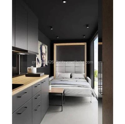 Tubos Quadrados de Aço Galvanizado Estrutura Principal Casas Prefabricadas de 20 pés Contêiner Moderno Portátil Flat Pack Casa de Vida para Hotel