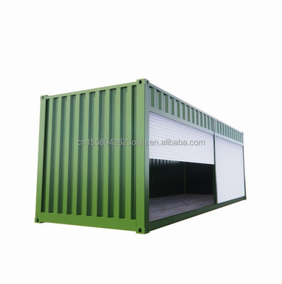 20ft pré-fabricado Flat Packaging Module House Garagem Depoimento Booth Container House com estilo de design moderno simples