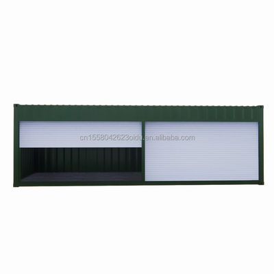 20ft pré-fabricado Flat Packaging Module House Garagem Depoimento Booth Container House com estilo de design moderno simples