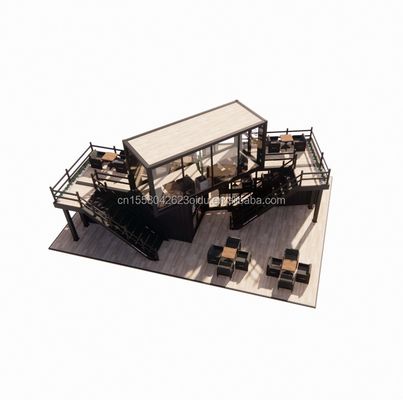 Prefabricado Plegavel Loja Portátil Armazenamento Edifício de Escritórios Transporte Container Casa Movendo Trailers com cor personalizada