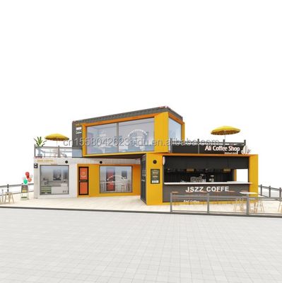 Alumínio liga Janela 20ft 40ft Prefab Mobile Bar de Envio Lojas de café Restaurante Container Casa Modular Casa