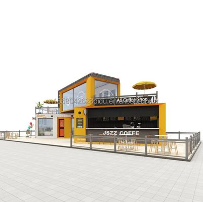 Alumínio liga Janela 20ft 40ft Prefab Mobile Bar de Envio Lojas de café Restaurante Container Casa Modular Casa