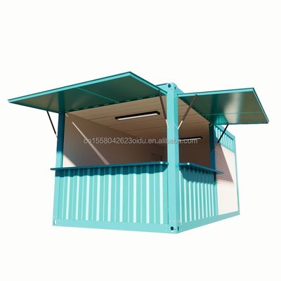 Loja Pop-up de cor personalizada Container Loja de café/Bar/Fast-food em embalagem plana de 20FT para promoção de supermercados