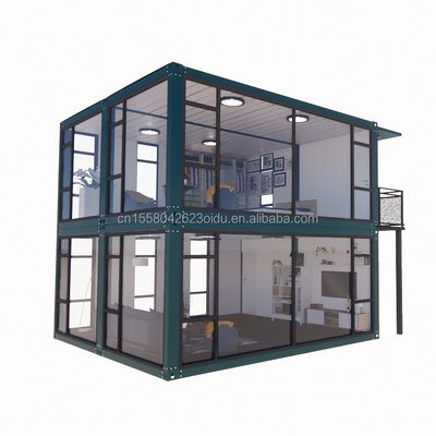 Janela de liga de alumínio em quartos de luxo personalizados Banheiros e cozinhas com 50/75/100mm Wave Sandwich Panel Paredes