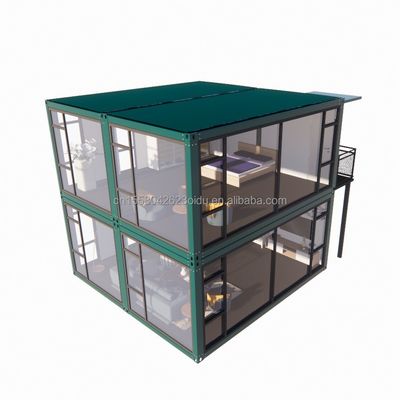 Janela de liga de alumínio em quartos de luxo personalizados Banheiros e cozinhas com 50/75/100mm Wave Sandwich Panel Paredes