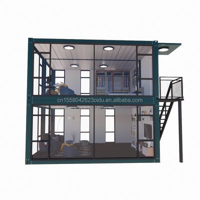 Janela de liga de alumínio em quartos de luxo personalizados Banheiros e cozinhas com 50/75/100mm Wave Sandwich Panel Paredes
